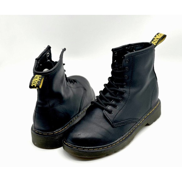 Dr. Marten Boots Women 5 Men 4 1460J Softy T Leather Lace Up Side Zip - Picture 2 of 7